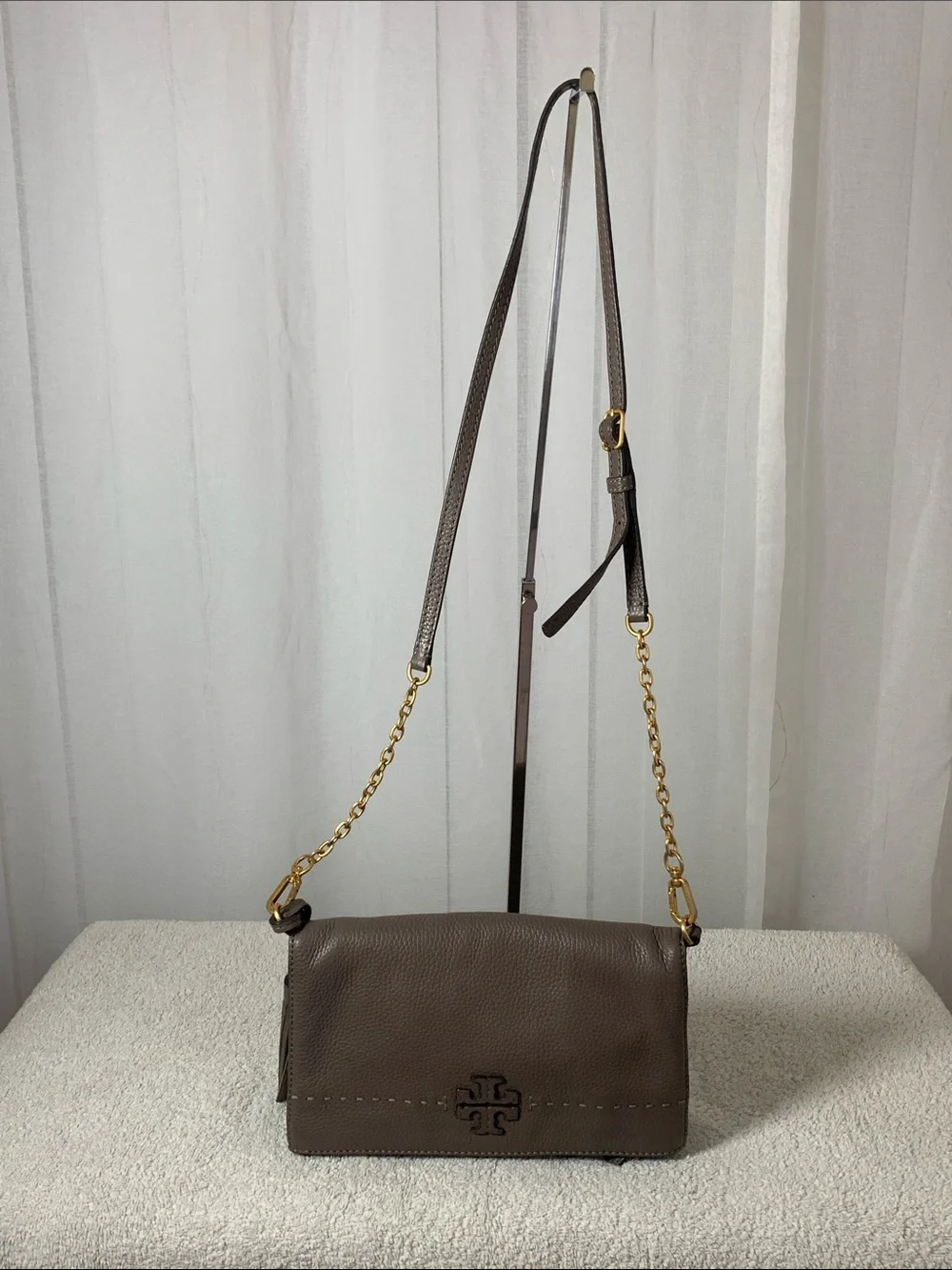 Tory Burch pebbled leather